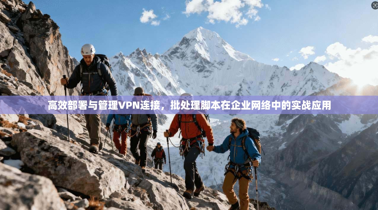 高效部署与管理VPN连接，批处理脚本在企业网络中的实战应用
